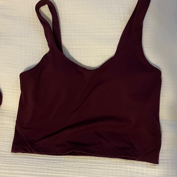 Dark Purple Crop Tops Set - Picture 2 of 7